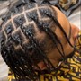 Kid's loc re -twist and styled