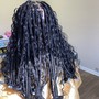 Half Feed In Braids w/Knotless