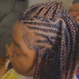 French Curl Knotless Braids