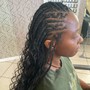 Fulani Braids or Fulani flipping braids