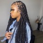 Fulani braids/Knotless plaits in the back