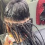 Loc retwist and style with Weave