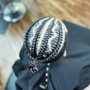 Cornrows 2-6 (top of head only)