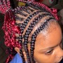 Glitter Knotless Braids