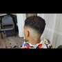 Braids on Top With Hair Cut Fade