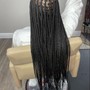 Half conrow,half individual braids