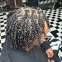 Loc retwist wash & style