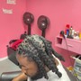 Loc touch up and style