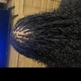 Large knotless braids