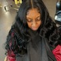 Tape ins w/ straight natural black hair included 16” or 18”