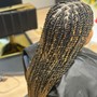 Straight back or Up do / feeding braids