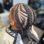 Design Cornrows or stitch braids