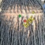 Micro  locs (Med)short hair