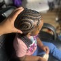 Kid's Fulani Braids (hair added)