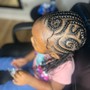 Kid's Fulani Braids (hair added)