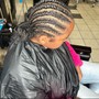 10-12 feed in corn row braids