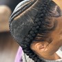 2 feed-in braids