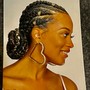 Flat twist with side braid