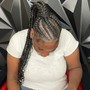 Stitch ponytail(6 to 8 braids) Hair included