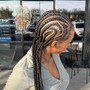 Feed In cornrows 2 braids