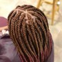 Triangle Part Box Braids