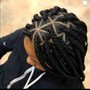 Triangle Part Box Braids