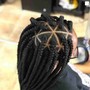 Triangle Part Box Braids