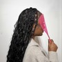 BOHO Knotless Braids- (Medium)  Mid- Back