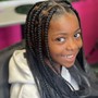 Kid's knotless box braids( med size)6-9years