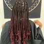 Medium Knotless braids- 12 and under