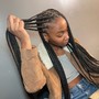 Jumbo knottless braids