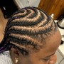 4 - 12 stitch cornrows