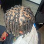 Loc maintenance & Rope twist (shaved sides)