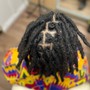 COMB RETWIST + CROCHET TIGHTENING OF CONNECTION POINTS OF INSTALLED LOC EXTENSIONS