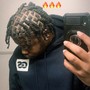 Loc retwist with two strand