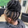 Braid Updo With weave