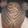 Kid's natural hair braided