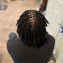 Small Loc Retwist + Style