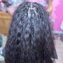 ADD ON  human hair boho knotless braids (extra full curls)