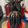 Instant Locs on Top Bun/ Undercut