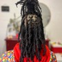 Instant Locs on Top Bun/ Undercut