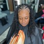 Partial Weave W/ Fulani Braids