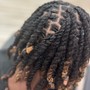 Retwist (No Style) (Ear Lobe/Neck Length)