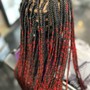 Boho box braids small