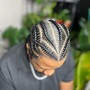 Men's Plaits (Half Head/Shaved Sides)