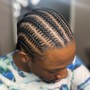 Men's Plaits (Half Head/Shaved Sides)