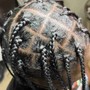 Natural Box Braids With Beads Adult