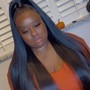 Half up Half down Partial Sew In