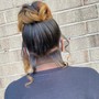 Curly Ponytail / Straight Ponytail