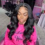 Lace frontal wig construction